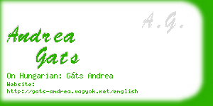 andrea gats business card